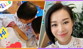 胡杏儿三胎儿子照片